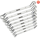 CLARKE OFFSET SPANNER SET 8PC COMBINATION POLISHED WRENCH 6-22MM CHT807