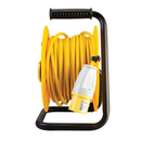 Defender 110v Cable Reel Extension Lead Industrial 25 Metre 16A E86450