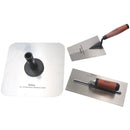 HILKA PLASTERING TROWEL SET 3PC SOFT GRIP BUCKET FINISHING HAWK TROWEL 66420330