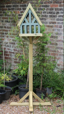 Wooden Bird Table Pigeon Proof Free Standing Handmade UK Painted Churnet Valley