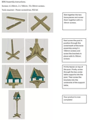 Wooden Bird Table Pigeon Proof Free Standing Handmade UK Painted Churnet Valley