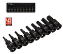 Bluespot 3/8" IMPACT TORX BIT SOCKET SET 9pc T20-T60 Heated S2 Steel 01571