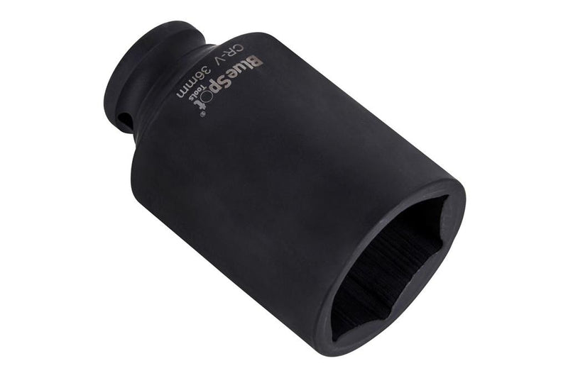 BlueSpot 36mm Deep Impact Socket 1/2" Hub Nut Flywheel Socket Hex 6 point 01673