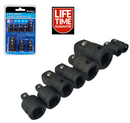 BLUESPOT IMPACT SOCKET SET 8PC 1/4" 3/8" 1/2" 3/4" 1" REDUCER ADAPTOR 02080