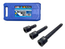BLUESPOT 3/4" EXTENSION BAR IMPACT SET 3PC LONG SOCKET RATCHET 4" 6" 10" 02094