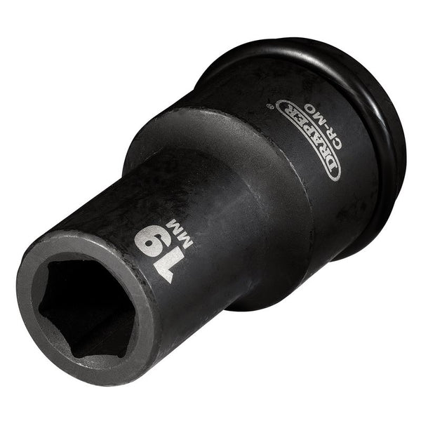 Draper Hi-TORQ&#174; Deep Impact Socket, 3/4" Sq. Dr., 19mm