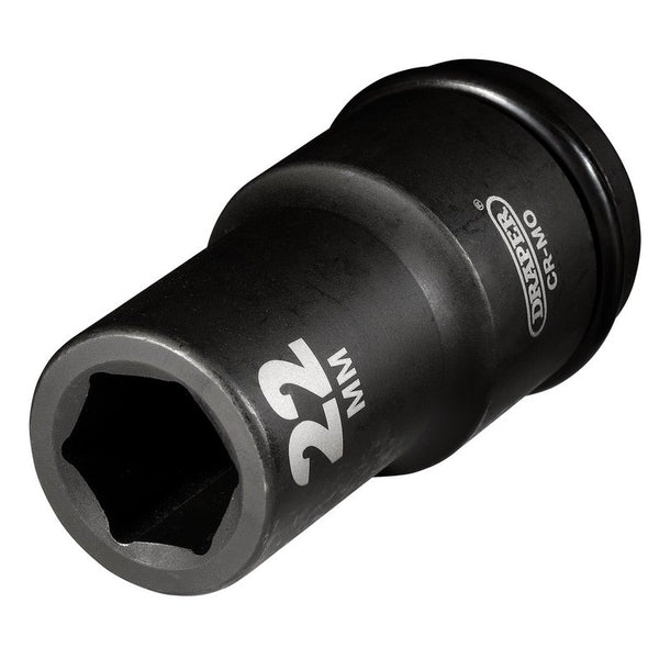 Draper Hi-TORQ&#174; Deep Impact Socket, 3/4" Sq. Dr., 22mm