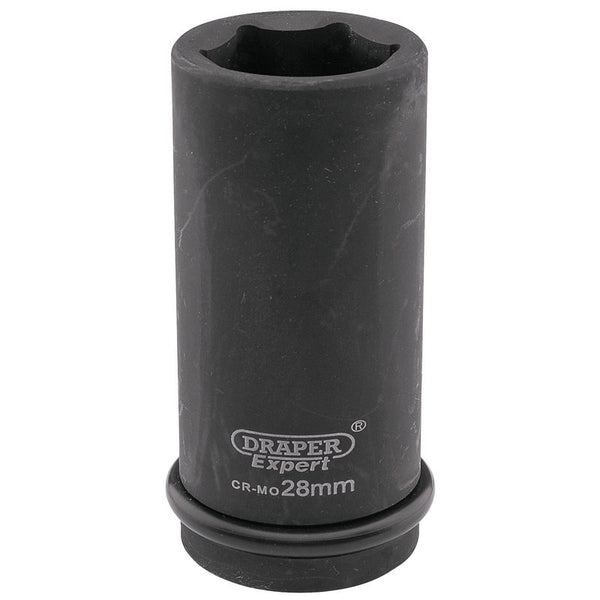 Draper Expert HI-TORQ&#174; 6 Point Deep Impact Socket, 3/4" Sq. Dr., 28mm