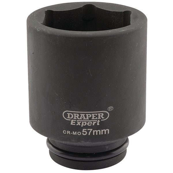 Draper Expert HI-TORQ&#174; 6 Point Deep Impact Socket, 3/4" Sq. Dr., 57mm