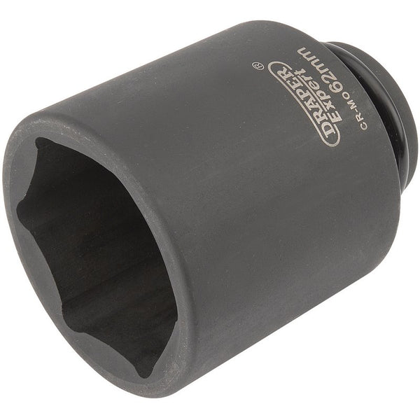 Draper Expert HI-TORQ&#174; 6 Point Deep Impact Socket, 3/4" Sq. Dr., 62mm