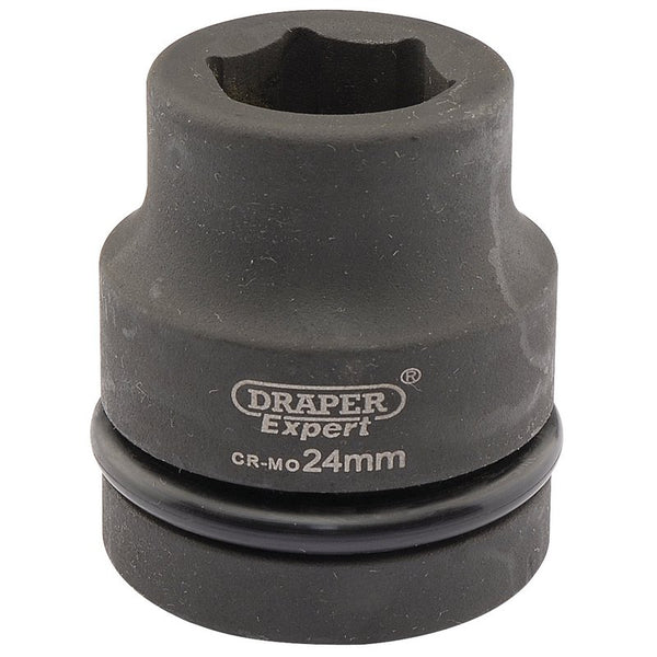 Draper Expert HI-TORQ&#174; 6 Point Impact Socket, 1" Sq. Dr., 24mm