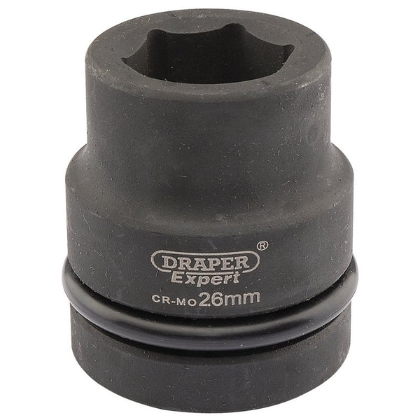 Draper Expert HI-TORQ&#174; 6 Point Impact Socket, 1" Sq. Dr., 26mm