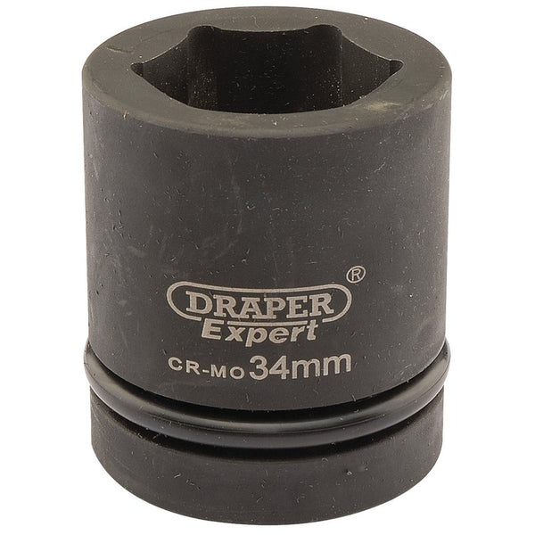 Draper Expert HI-TORQ&#174; 6 Point Impact Socket, 1" Sq. Dr., 34mm