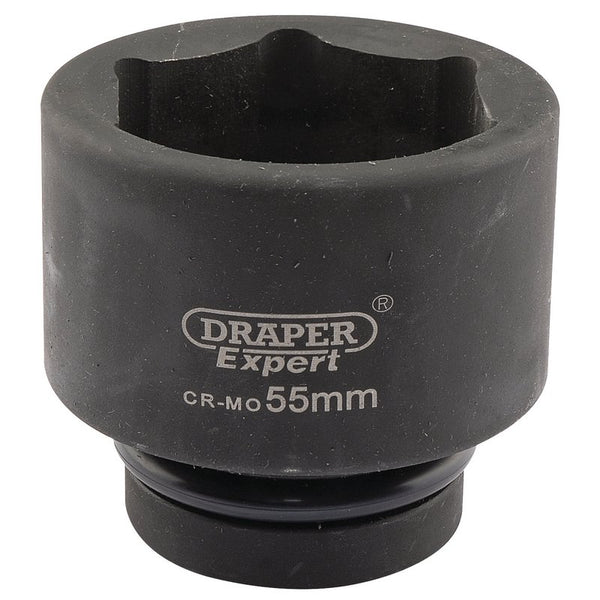 Draper Expert HI-TORQ&#174; 6 Point Impact Socket, 1" Sq. Dr., 55mm