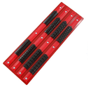 80pc Socket Rail Tray Red 1/4" 3/8" & 1/2" Sq Drive Socket Holder CT0736