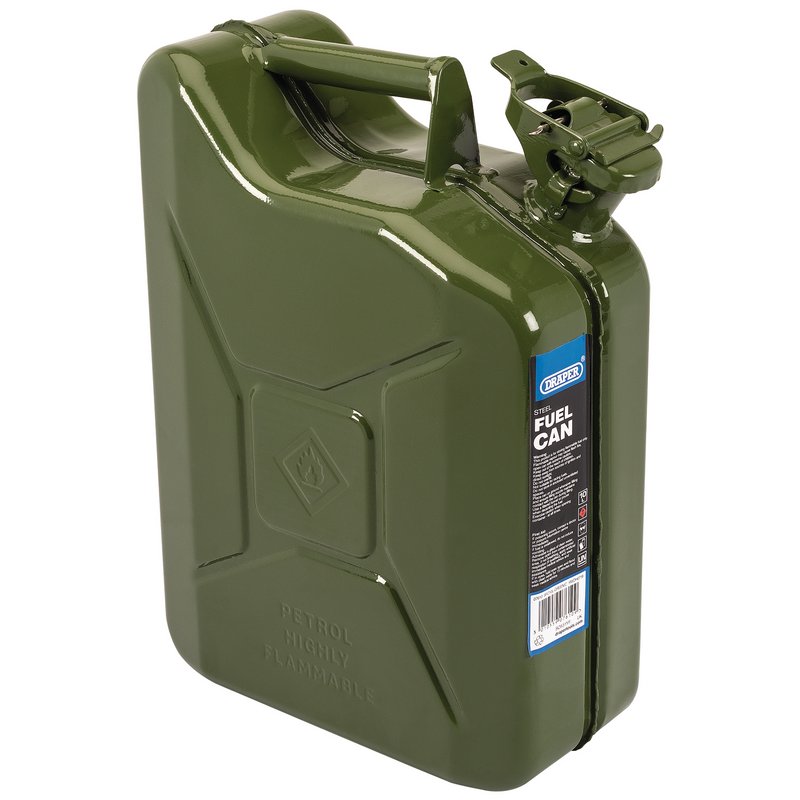 Steel Fuel Can, 10L, Green