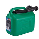 Draper 5L Jerry Can Fuel Plastic Petrol Diesel Green 5 Litre & Spout 09052