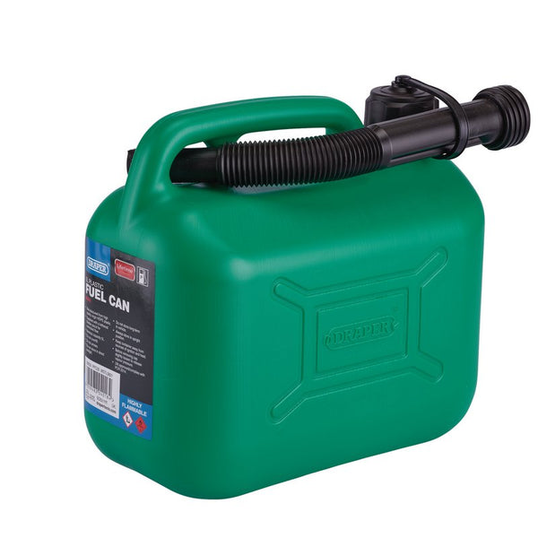 Plastic Fuel Can, 5L, Green