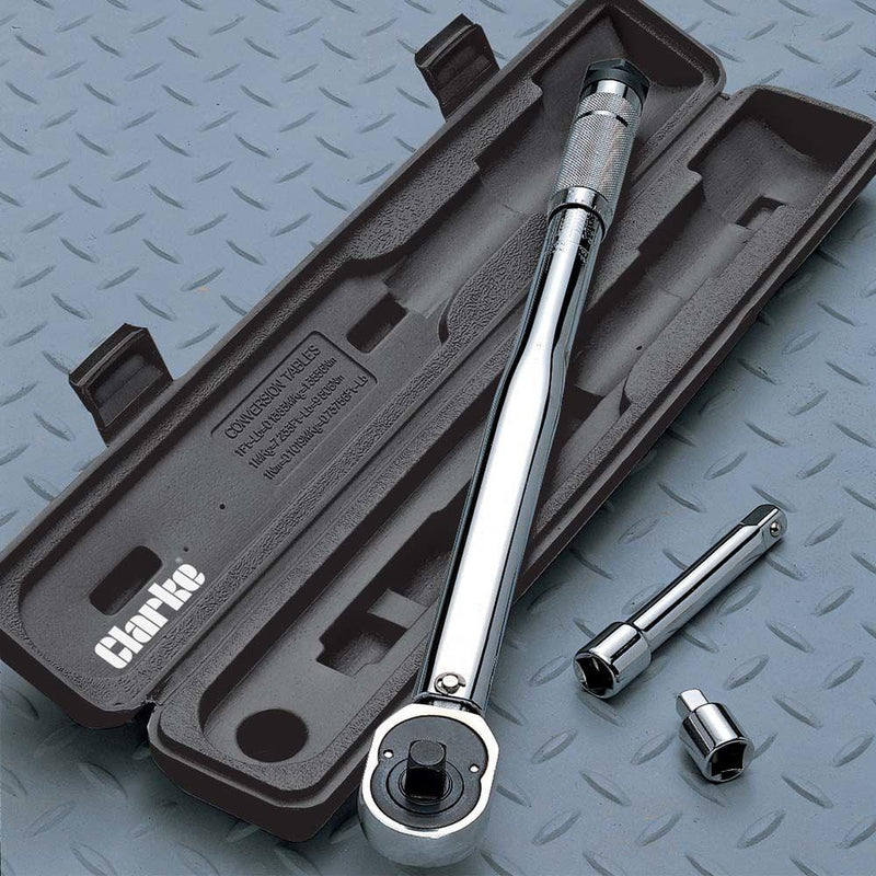 CLARKE TORQUE WRENCH 1/2" DRIVE  42-210NM 31-154LB/FT RATCHET WRENCH PRO414