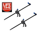 Bluespot Quick Ratchet Speed Clamp & Spreader 2pc 600mm 24" Wood Working 10028