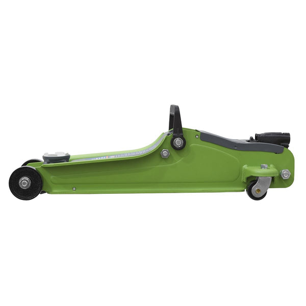 Sealey Low Profile Short Chassis Trolley Jack 2 Tonne - Green 1020LEHV