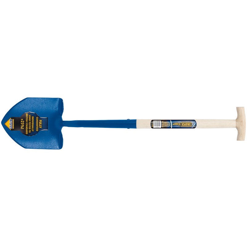 Draper Expert Contractors Round Mouth Shovel with Ash Shaft and T-Handle