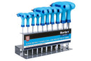 BLUESPOT 10PC HEX KEY METRIC 2-10MM T HANDLE ALLEN KEY WRENCH T BAR SET 12186