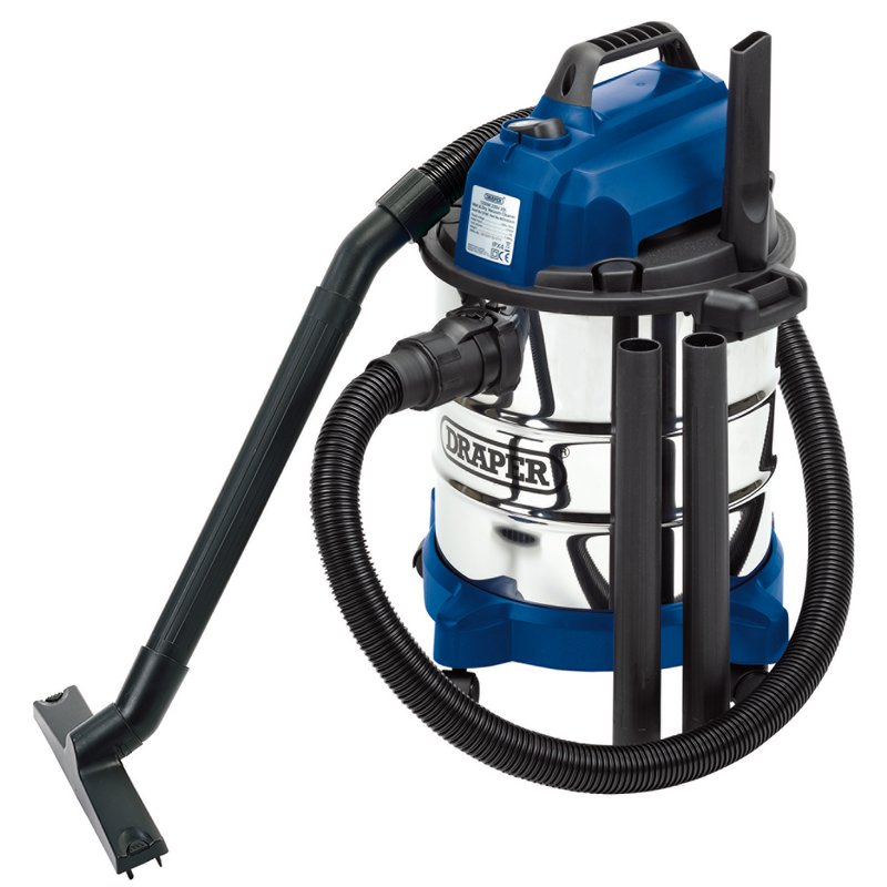 230V Wet and Dry Vacuum Cleaner with Stainless Steel Tank, 20L, 1250W