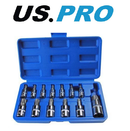 US PRO Torx Star Bit Socket Set 13pc Tamper Bit Sockets T8 - T70 1497
