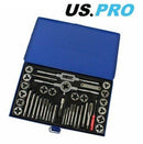 US PRO TAP AND DIE SET 40PC METRIC WRENCH CUTS M3-M12 BOLTS ENGINEERS KIT 2620