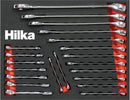HILKA SPANNER SET 21PC OFFSET COMBINATION METRIC EVA FOAM TRAY 6-26MM 16102102
