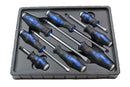 US PRO Screwdriver Set 8pc Go through Hammer PoziFlat Head Screwdrivers 1619