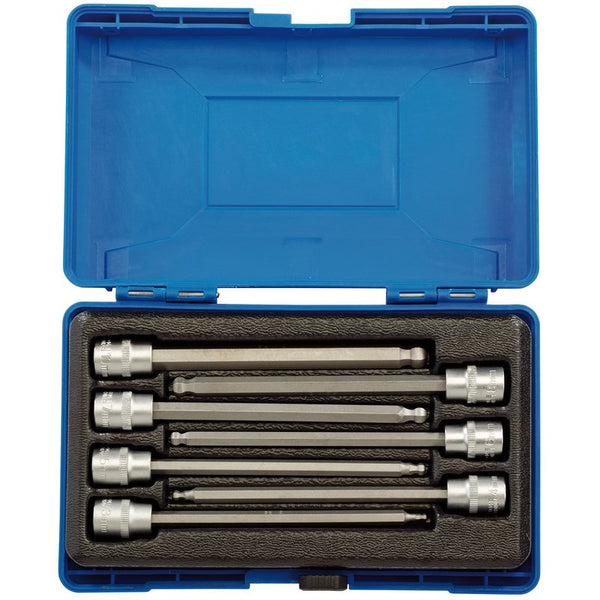 Hexagonal Socket Bit Set, 3/8" Sq. Dr. (7 Piece)