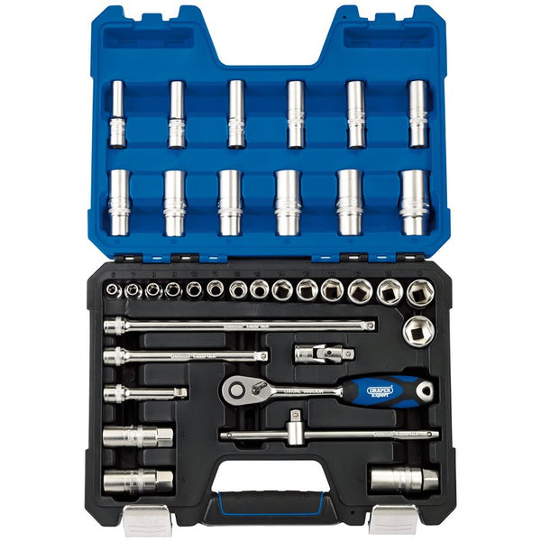 Metric Socket Set, 3/8" Sq. Dr. (36 Piece)