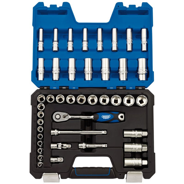 Metric Socket Set, 3/8" Sq. Dr. (42 Piece)