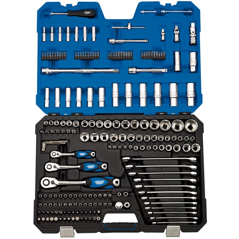 Metric Socket Set, 1/4", 3/8" and 1/2" Sq. Dr. (214 Piece) - Discontinued