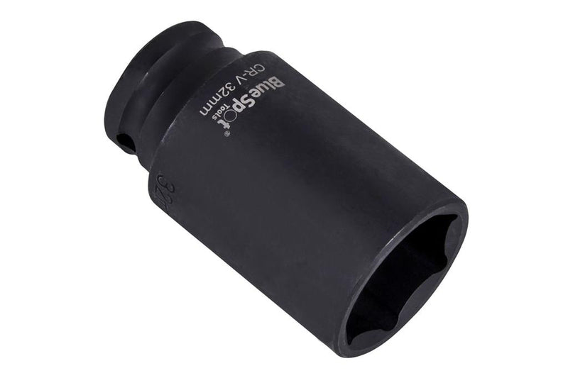 BlueSpot 32mm Deep Impact Socket 1/2" Hub Nut Flywheel Socket Hex 6 point 01670