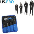 US PRO Locking Pliers 4PC Grip Wrench Set Vice Locking Lock Mole Grips 1674