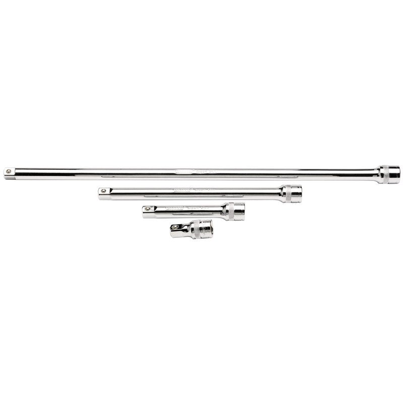 Extension Bar Set, 1/2" Sq. Dr., Polished Chrome (4 Piece)