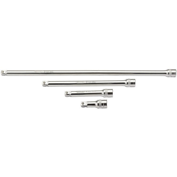 Wobble Extension Bar Set, 1/2" Sq. Dr., Micro Satin Chrome (4 Piece)