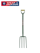 Spear & Jackson Garden Fork Muck Out Yard Pitch Fork Neverbend Contractor 1700AV