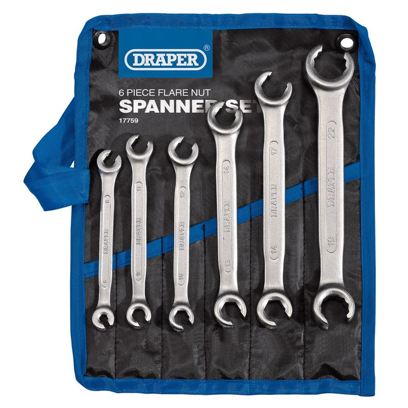 Flare Nut Spanner Set (6 Piece)