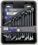 18PC SPANNER SET METRIC POLISHED COMBINATION WRENCH SET IN RACK 6-24MM SP159