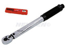 HEAVY DUTY 1/4" DRIVE CLICK TORQUE WRENCH RATCHET LB GARAGE TOOL IN CASE CT2303