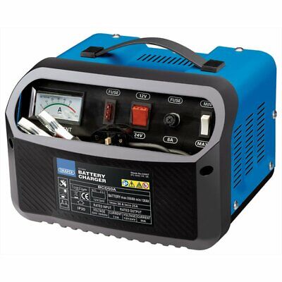 DEMO DRAPER BATTERY CHARGER 53007 25-30 AMP 12V 24V CAR VAN VEHICLE BOOSTE