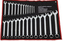 SPANNER SET 25PC COMBINATION METRIC CHROME WRENCH RING SET HEAVY DUTY CT0441