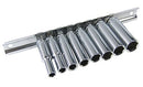 DEEP SOCKET SET 9PC 1/4" DRIVE METRIC LONG REACH 5.5-12MM WARRANTY I6400