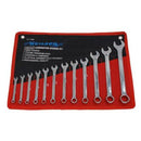 12PC SPANNER SET METRIC FULLY POLISHED COMBINATION WRENCH IN CASE 6-22MM 1350