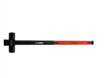 SLEDGE HAMMER 4.5KG 10LB LUMP WITH FIBREGLASS SOFT GRIP SHAFT HANDLE 53011C