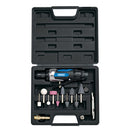 DRAPER AIR DIE GRINDER 15PC 1/4" POLISHER SANDER KIT IN CASE 83736